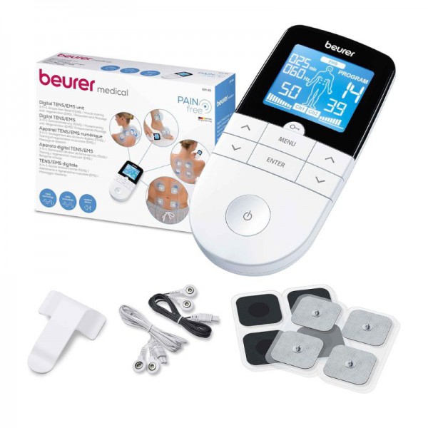 Beurer EM-49 Digitaler Elektrostimulator (TENS und EMS): Ideal zur Schmerzlinderung, Muskelstärkung und Entspannung durch Massage Beurer EM-49 Digitaler Elektrostimulator (TENS und EMS): Ideal zur Schmerzlinderung, Muskelstärkung und Entspannung durch Massage